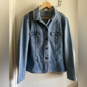 St. John’s Bay denim jean buttoned stretch jacket
